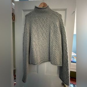 Gray wool JCrew sweater